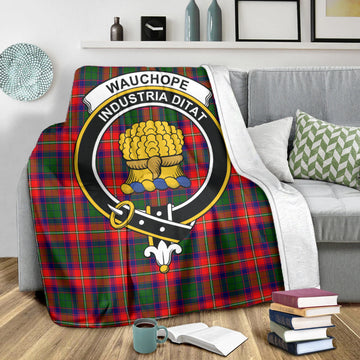 Wauchope Tartan Blanket with Family Crest