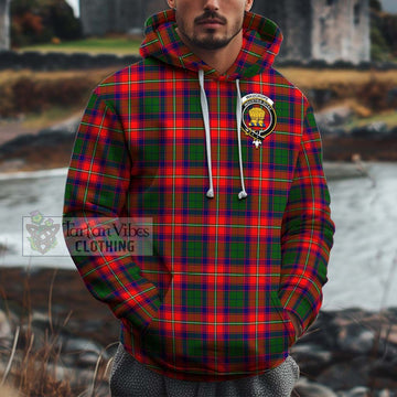 Wauchope Tartan Cotton Hoodie with Family Crest Zip Hoodie - Tartan Vibes Clothing