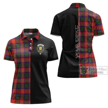 Wauchope Tartan Women's Polo Shirt with Family Crest and Half Of Me Style Women - Tartan Vibes Clothing