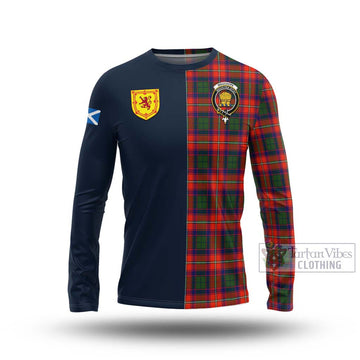 Wauchope Tartan Long Sleeve T-Shirt Alba with Scottish Lion Royal Arm Half Style Unisex - Tartan Vibes Clothing