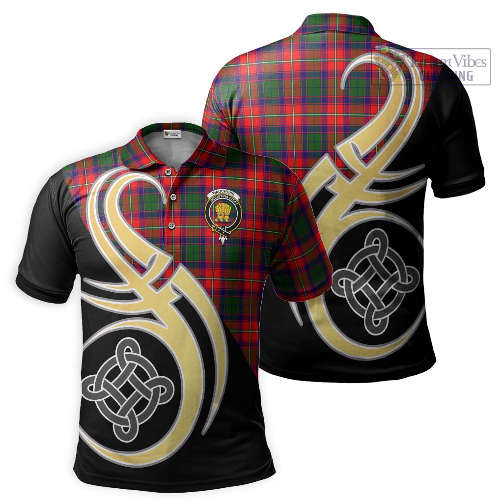 Wauchope Tartan Polo Shirt with Family Crest and Celtic Symbol Style Kid - Tartan Vibes Clothing