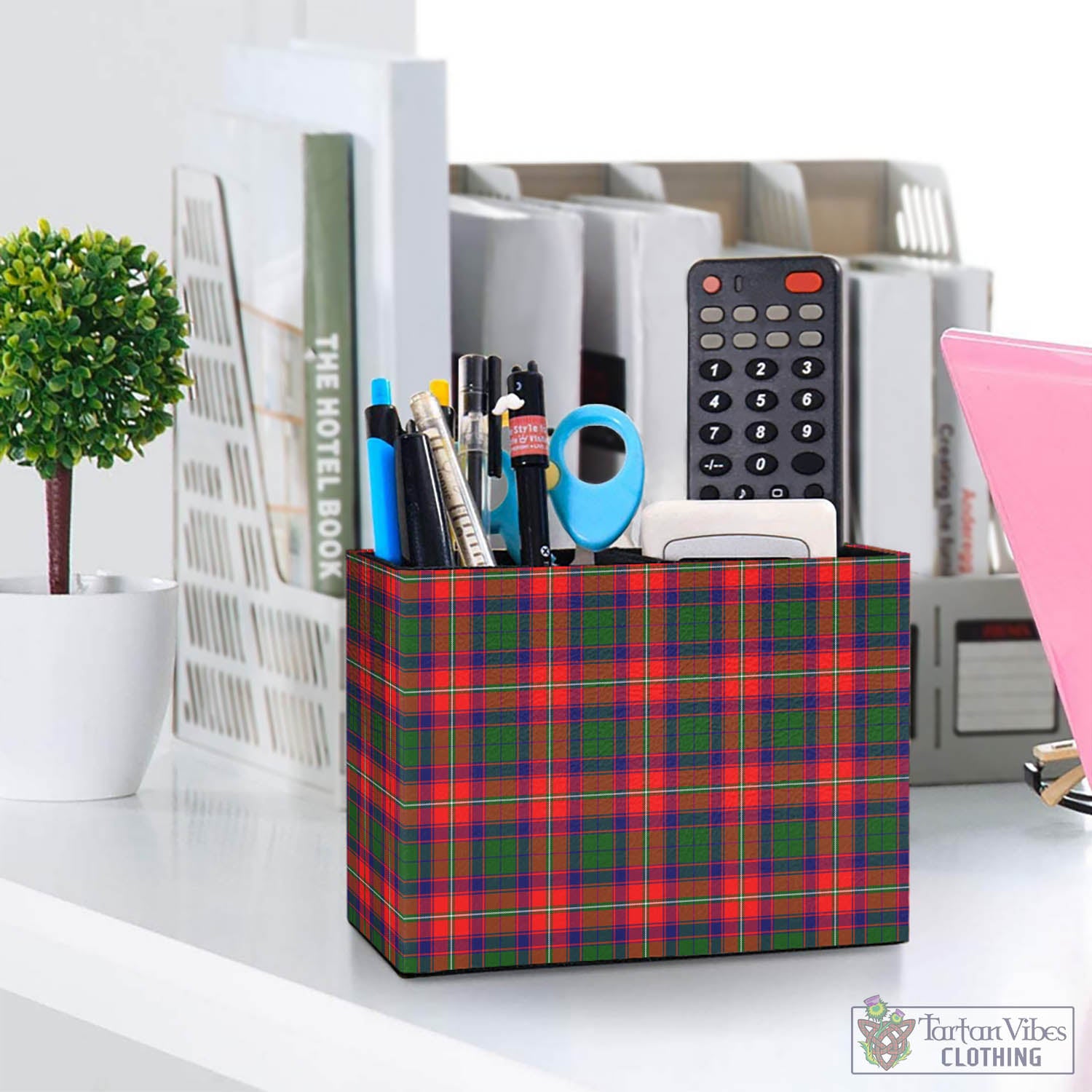 Wauchope Tartan Pen Holder One Size 5.9"(L)*2.7"(W)*4.3"(H) - Tartan Vibes Clothing
