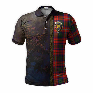 Wauchope Tartan Family Crest Polo Shirt Alba Gu Brath Be Brave Lion Ancient Style Kid - Tartan Vibes Clothing