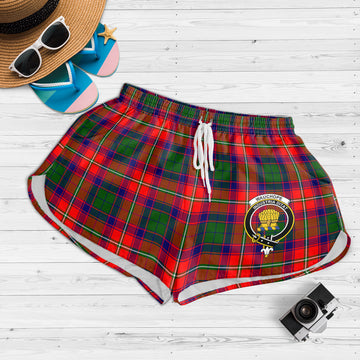 Wauchope Tartan Womens Shorts with Family Crest