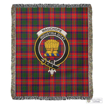 Wauchope Tartan Woven Blanket with Family Crest