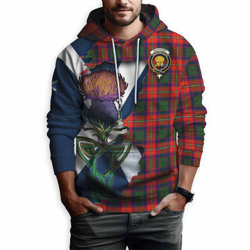 Tartan Vibes Clothing Wauchope Tartan Family Crest Hoodie Scottish Thistle Celtic Inspired