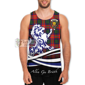Wauchope Tartan Men's Tank Top with Alba Gu Brath Regal Lion Emblem Men - Tartan Vibes Clothing