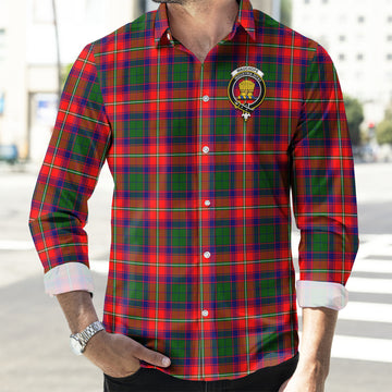 Wauchope Tartan Long Sleeve Button Up Shirt with Family Crest