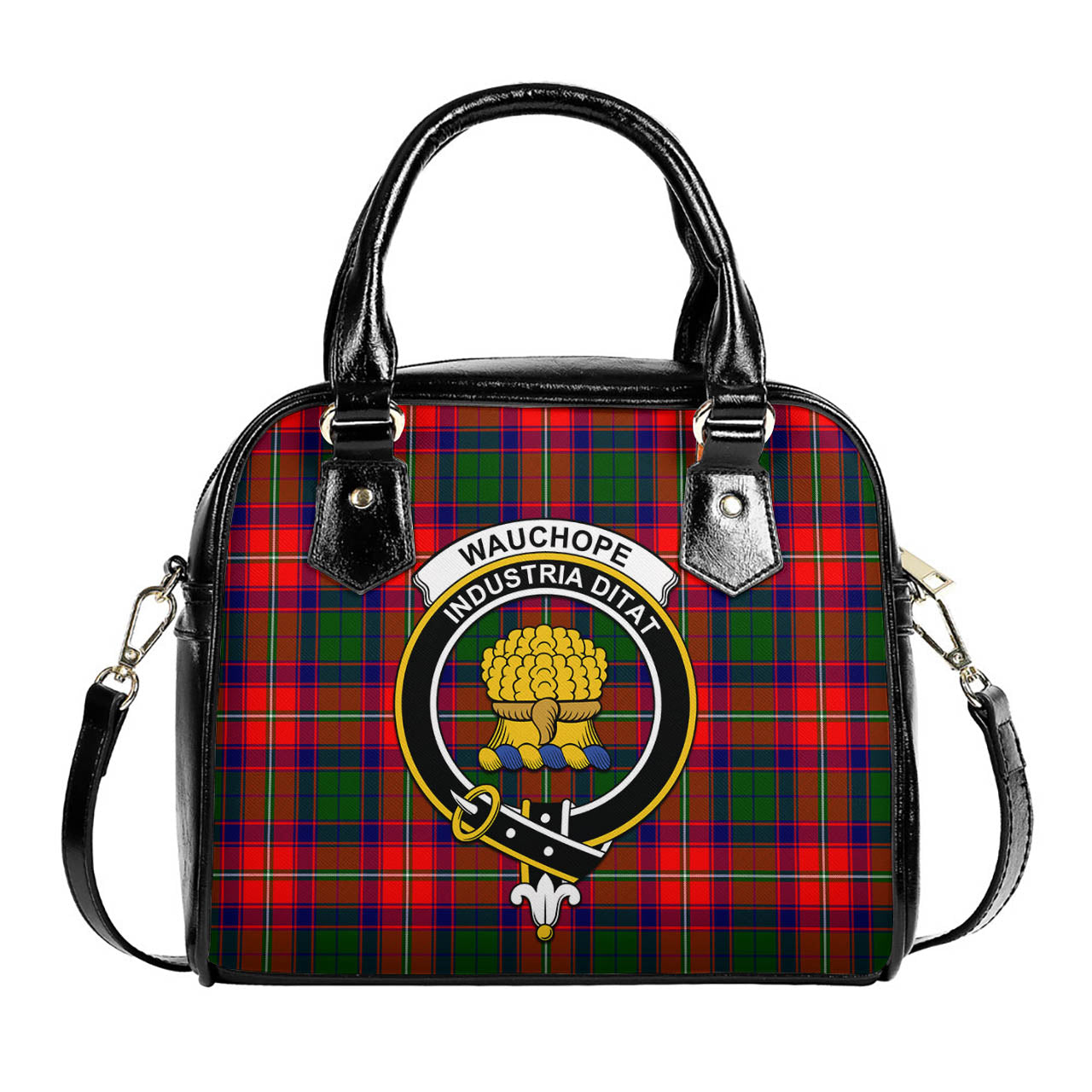 Wauchope Tartan Shoulder Handbags with Family Crest One Size 6*25*22 cm - Tartanvibesclothing
