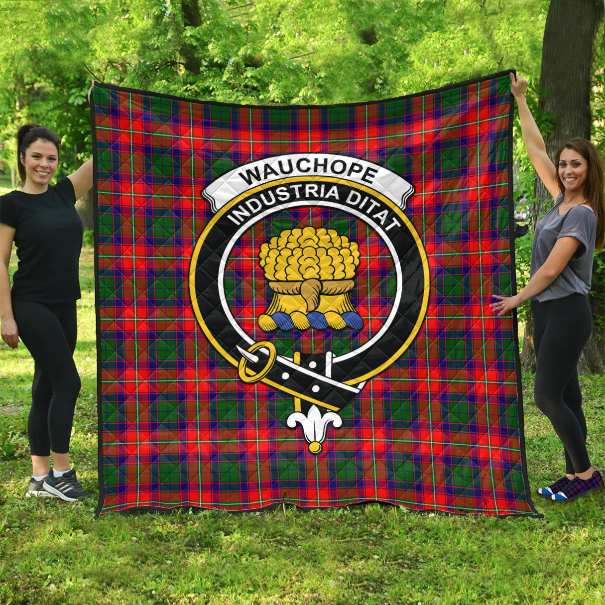 wauchope-tartan-quilt-with-family-crest