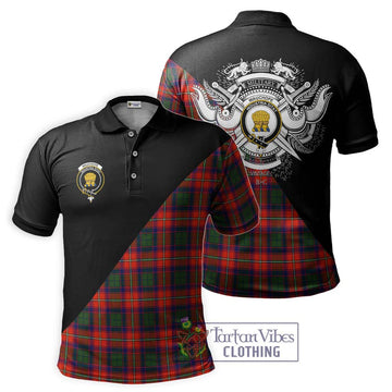 Wauchope Tartan Polo Shirt with Family Crest and Military Logo Style Kid - Tartan Vibes Clothing