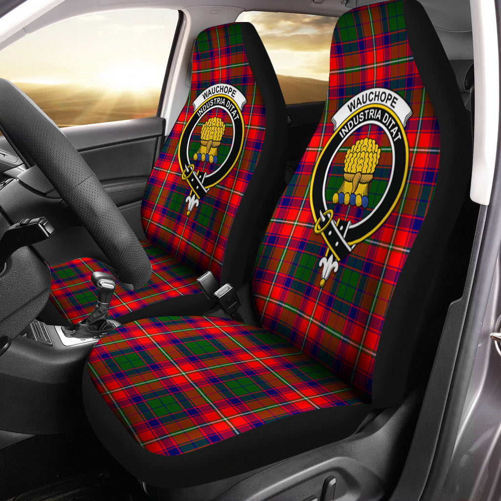 Wauchope Tartan Car Seat Cover with Family Crest One Size - Tartan Vibes Clothing