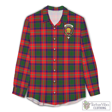 Wauchope Tartan Women's Casual Shirt with Family Crest Female - Tartan Vibes Clothing