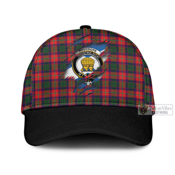 Wauchope Tartan Classic Cap with Family Crest In Me Style