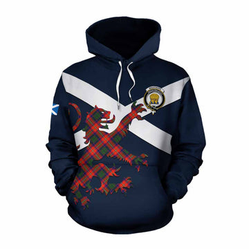 Wauchope Tartan Lion Rampant Cotton Hoodie Proudly Display Your Heritage with Alba Gu Brath and Clan Name Pullover Hoodie XS - Tartan Vibes Clothing