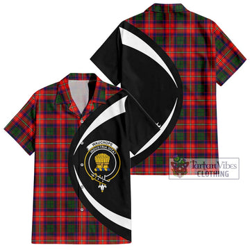 Wauchope Tartan Hawaiian Shirt with Family Crest Circle Style Kid - Tartan Vibes Clothing