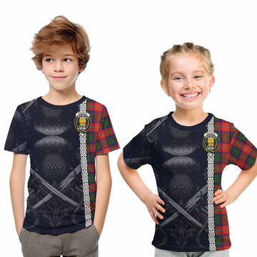 Wauchope Tartan Kid T-Shirt with Family Crest Cross Sword Thistle Celtic Vibes Youth XL Size14 - Tartan Vibes Clothing