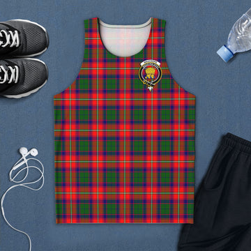 Wauchope Tartan Mens Tank Top with Family Crest 5XL - Tartan Vibes Clothing
