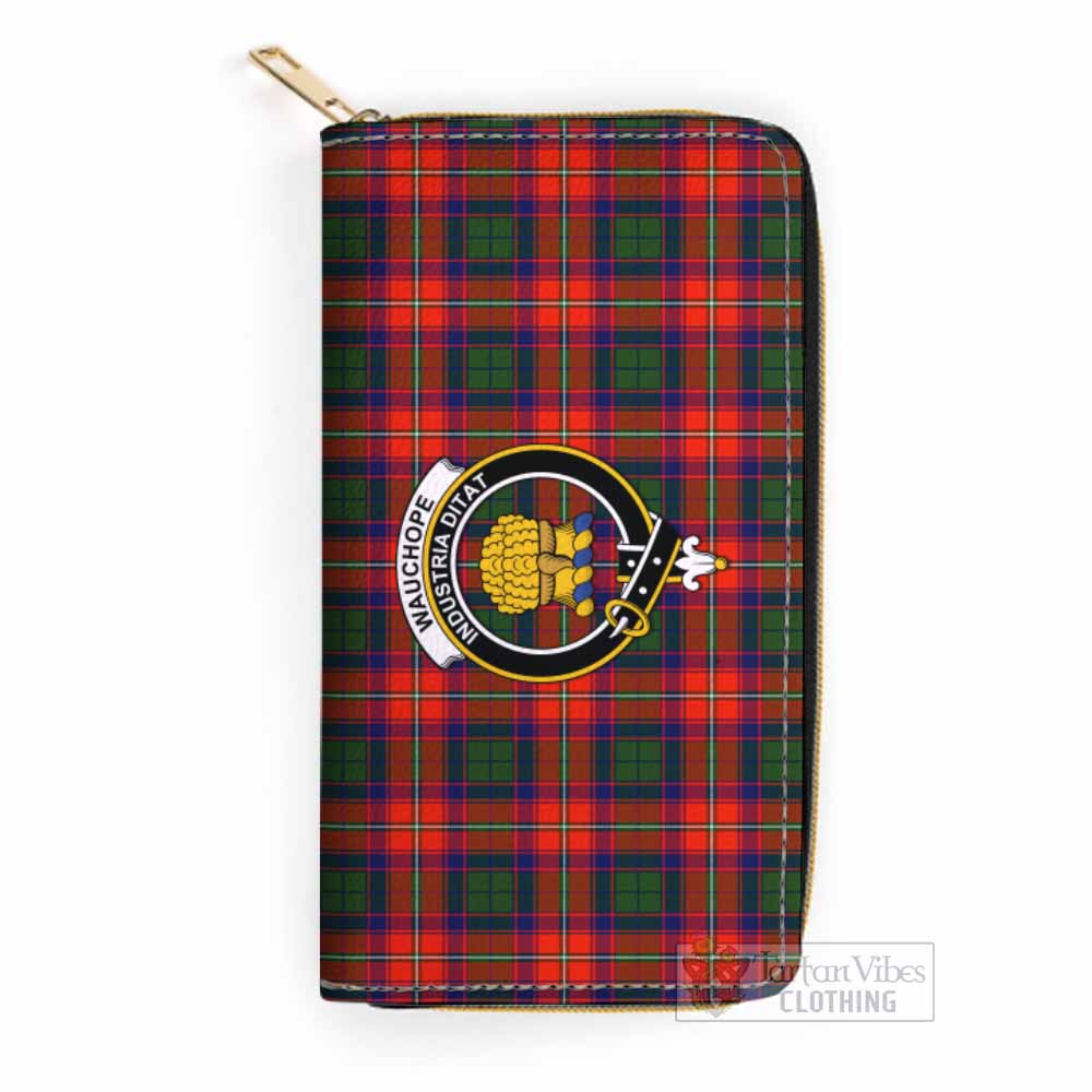 Wauchope Tartan Women's Leather Wallet with Family Crest One Size 19.7*10.5*3.5 cm - Tartan Vibes Clothing