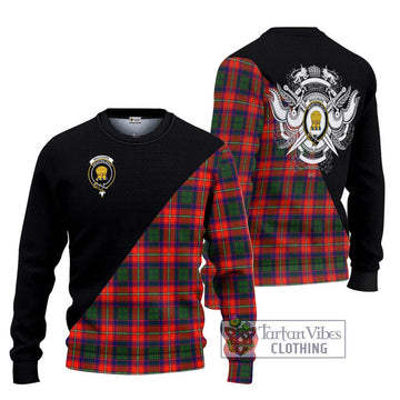 Wauchope Tartan Ugly Sweater with Family Crest and Military Logo Style Unisex - Tartan Vibes Clothing