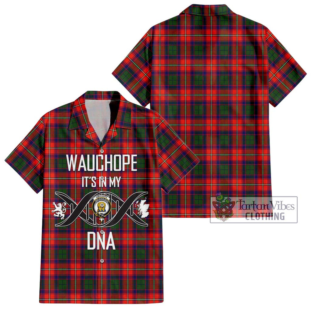 Wauchope Tartan Hawaiian Shirt with Family Crest DNA In Me Style Kid - Tartan Vibes Clothing
