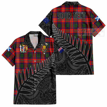 Wauchope Crest Tartan Hawaiian Shirt with New Zealand Silver Fern Half Style Kid - Tartan Vibes Clothing