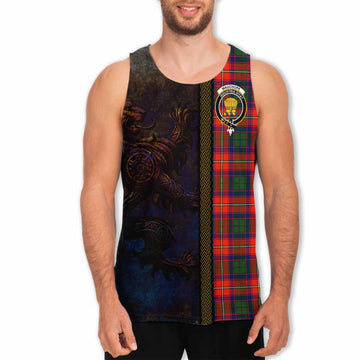 Wauchope Tartan Family Crest Men's Tank Top Alba Gu Brath Be Brave Lion Ancient Style Men - Tartan Vibes Clothing