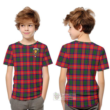 Wauchope Tartan Kid T-Shirt with Family Crest Youth XL Size14 - Tartan Vibes Clothing
