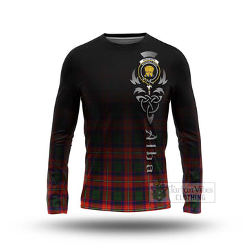 Wauchope Tartan Long Sleeve T-Shirt Featuring Alba Gu Brath Family Crest Celtic Inspired Unisex - Tartan Vibes Clothing