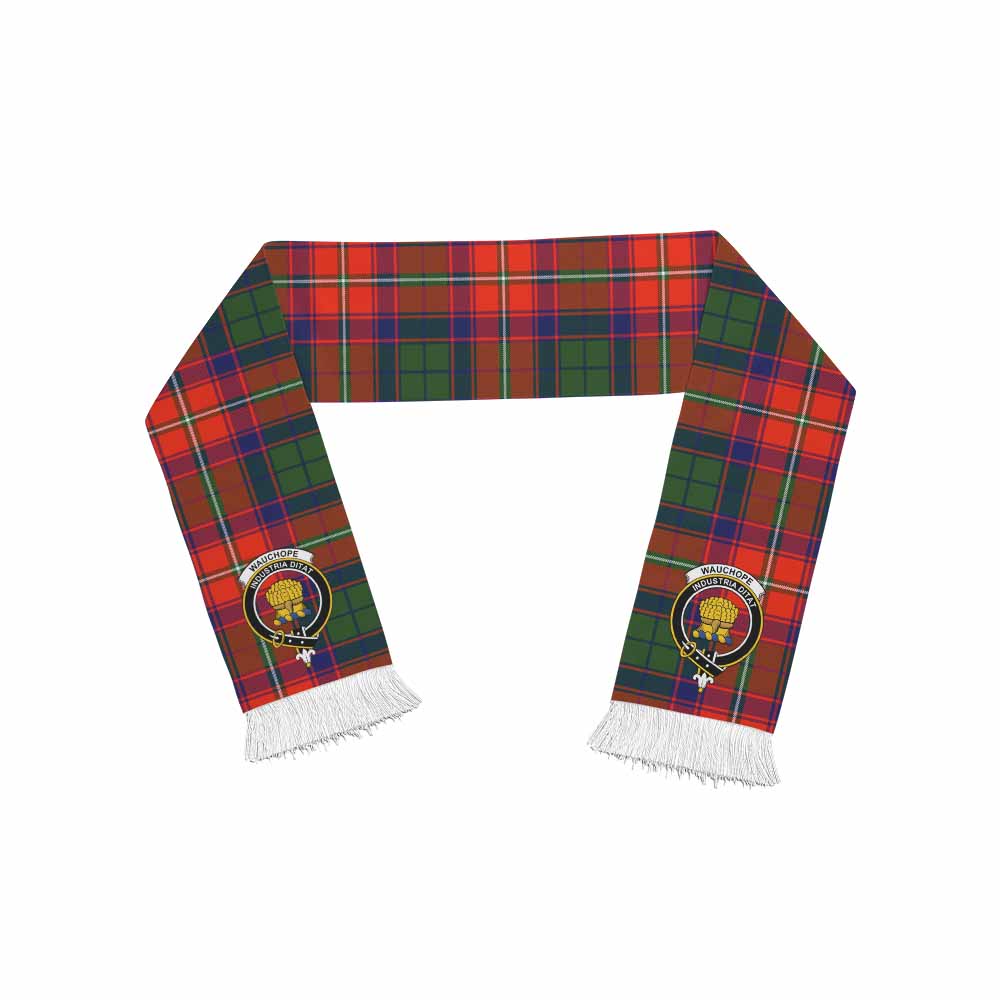 Wauchope Tartan Ruffneck Scarf with Family Crest One Size 67.7*6.7 inches - Tartan Vibes Clothing