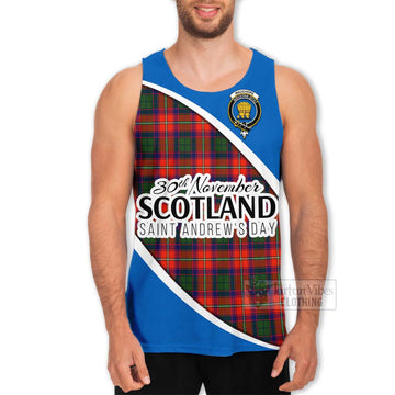 Wauchope Family Crest Tartan Men's Tank Top Celebrate Saint Andrew's Day in Style Men - Tartan Vibes Clothing