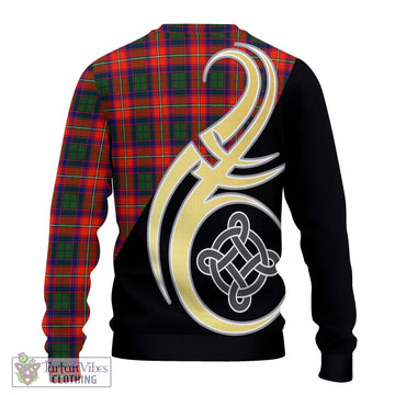 Wauchope Tartan Ugly Sweater with Family Crest and Celtic Symbol Style - Tartan Vibes Clothing