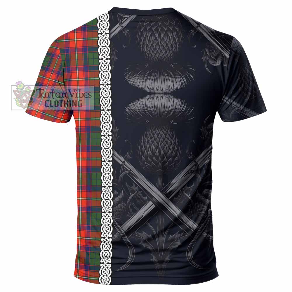 Wauchope Tartan T-Shirt with Family Crest Cross Sword Thistle Celtic Vibes - Tartan Vibes Clothing