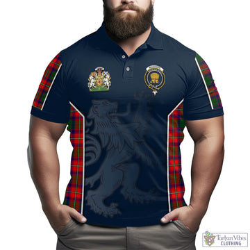 Wauchope Tartan Men's Polo Shirt with Family Crest and Lion Rampant Vibes Sport Style - Tartan Vibes Clothing