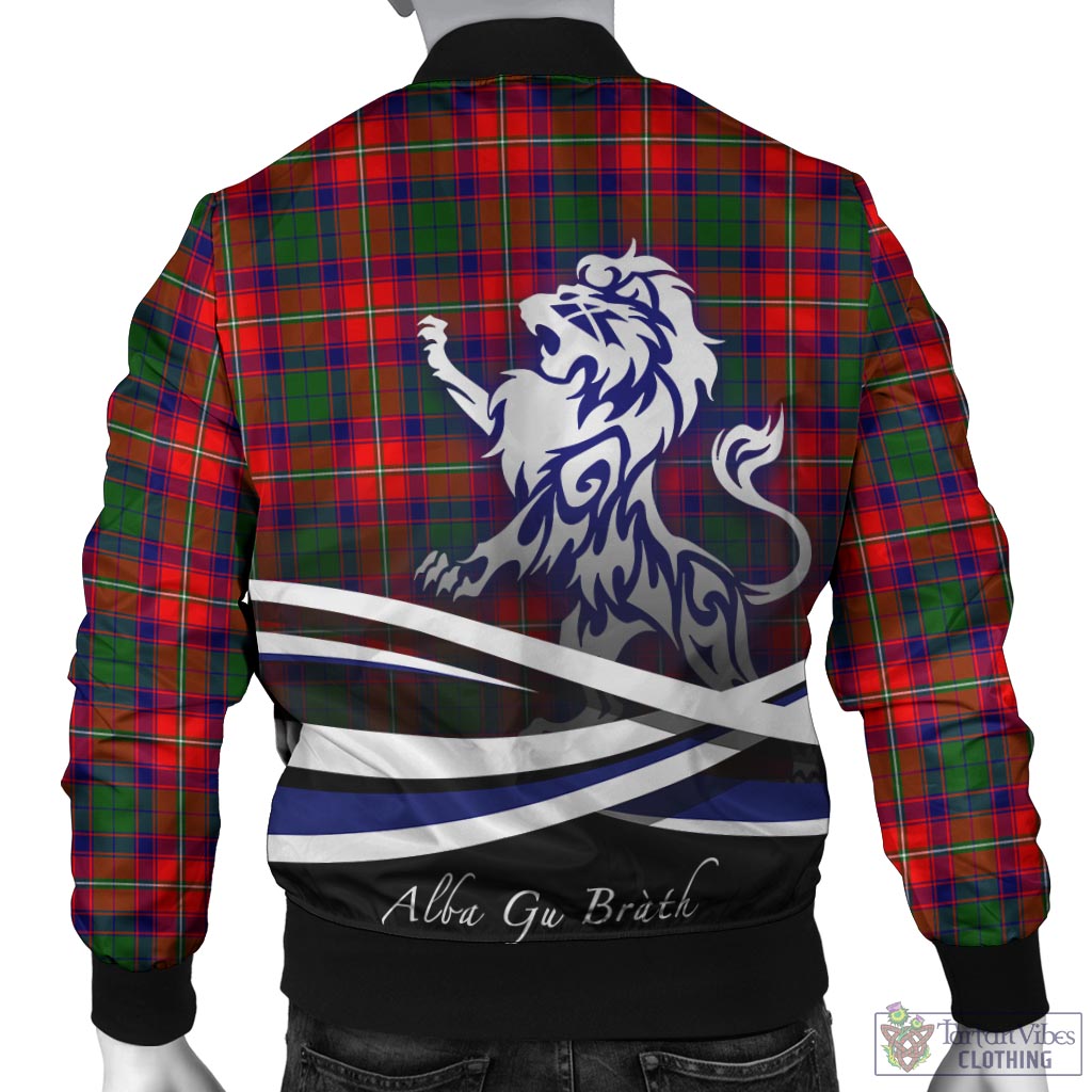 Wauchope Tartan Bomber Jacket with Alba Gu Brath Regal Lion Emblem - Tartan Vibes Clothing