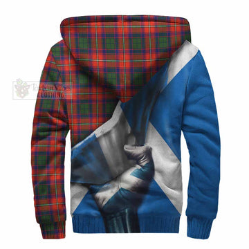 Wauchope Tartan Sherpa Hoodie with Family Crest Scotland Patriotic Style - Tartan Vibes Clothing