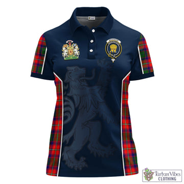 Wauchope Tartan Women's Polo Shirt with Family Crest and Lion Rampant Vibes Sport Style