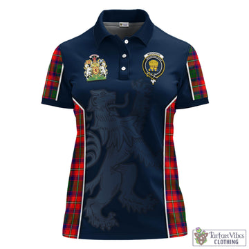 Wauchope Tartan Women's Polo Shirt with Family Crest and Lion Rampant Vibes Sport Style - Tartan Vibes Clothing
