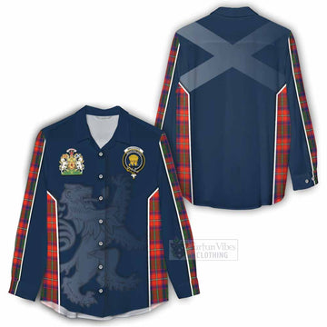 Wauchope Tartan Women's Casual Shirt with Family Crest and Lion Rampant Vibes Sport Style - Tartan Vibes Clothing