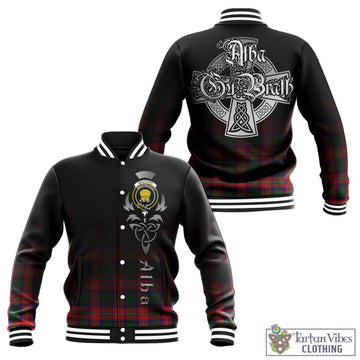 Wauchope Tartan Baseball Jacket Featuring Alba Gu Brath Family Crest Celtic Inspired - Tartan Vibes Clothing