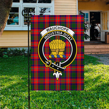 Wauchope Tartan Garden Flag with Family Crest