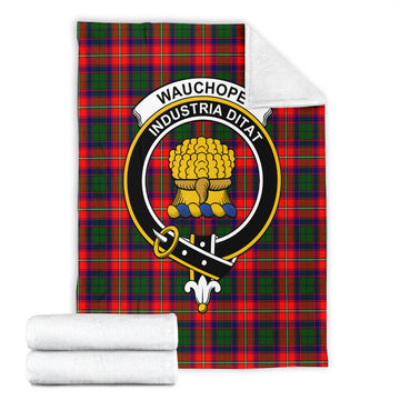 Wauchope Tartan Blanket with Family Crest
