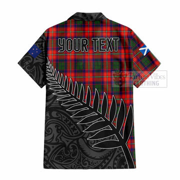 Wauchope Crest Tartan Hawaiian Shirt with New Zealand Silver Fern Half Style - Tartan Vibes Clothing
