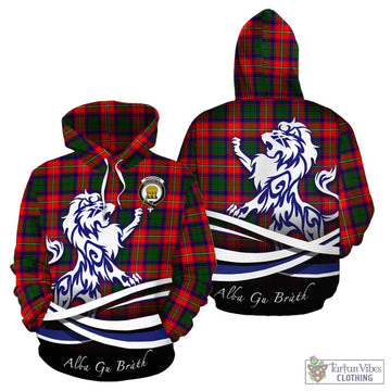 Wauchope Tartan Hoodie with Alba Gu Brath Regal Lion Emblem - Tartan Vibes Clothing