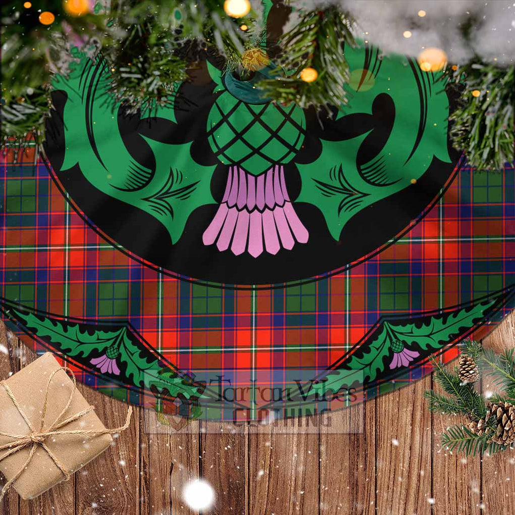 Wauchope Tartan Christmas Tree Skirt Scottish Thistle Style - Tartan Vibes Clothing