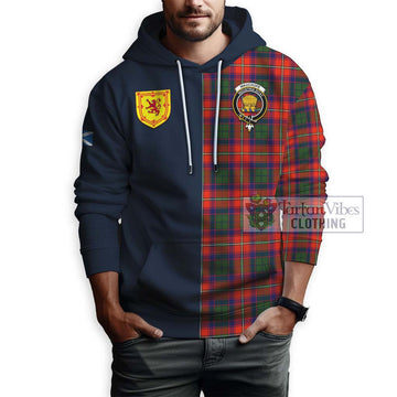 Wauchope Tartan Hoodie Alba with Scottish Lion Royal Arm Half Style - Tartan Vibes Clothing