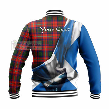 Wauchope Tartan Baseball Jacket with Family Crest Scotland Patriotic Style - Tartan Vibes Clothing