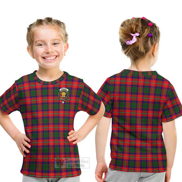 Wauchope Tartan Kid T-Shirt with Family Crest - Tartan Vibes Clothing