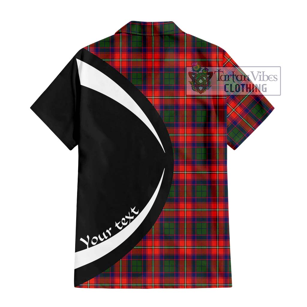 Wauchope Tartan Hawaiian Shirt with Family Crest Circle Style - Tartan Vibes Clothing