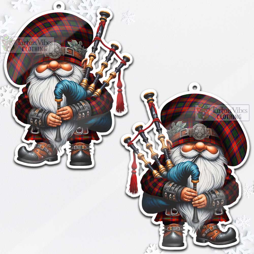 Wauchope Tartan Bagpiper Gnome Christmas Ornament - Tartan Vibes Clothing